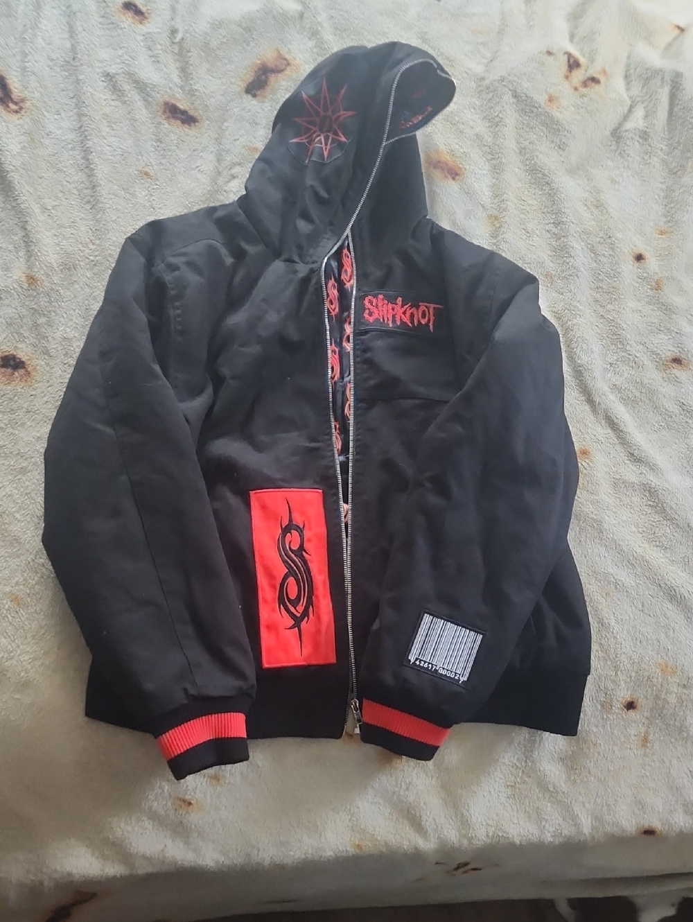 Slipknot Black & Red Hooded Jacket